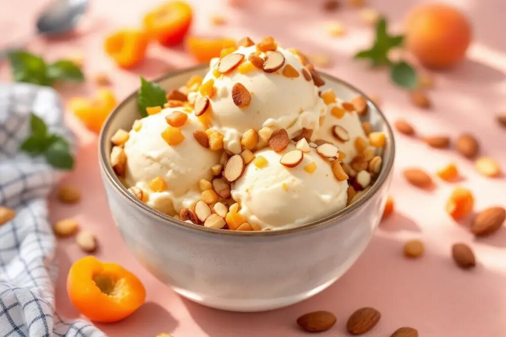 Crème glacée yaourt-abricot : je craque pour les éclats d’amandes caramélisées.jpg